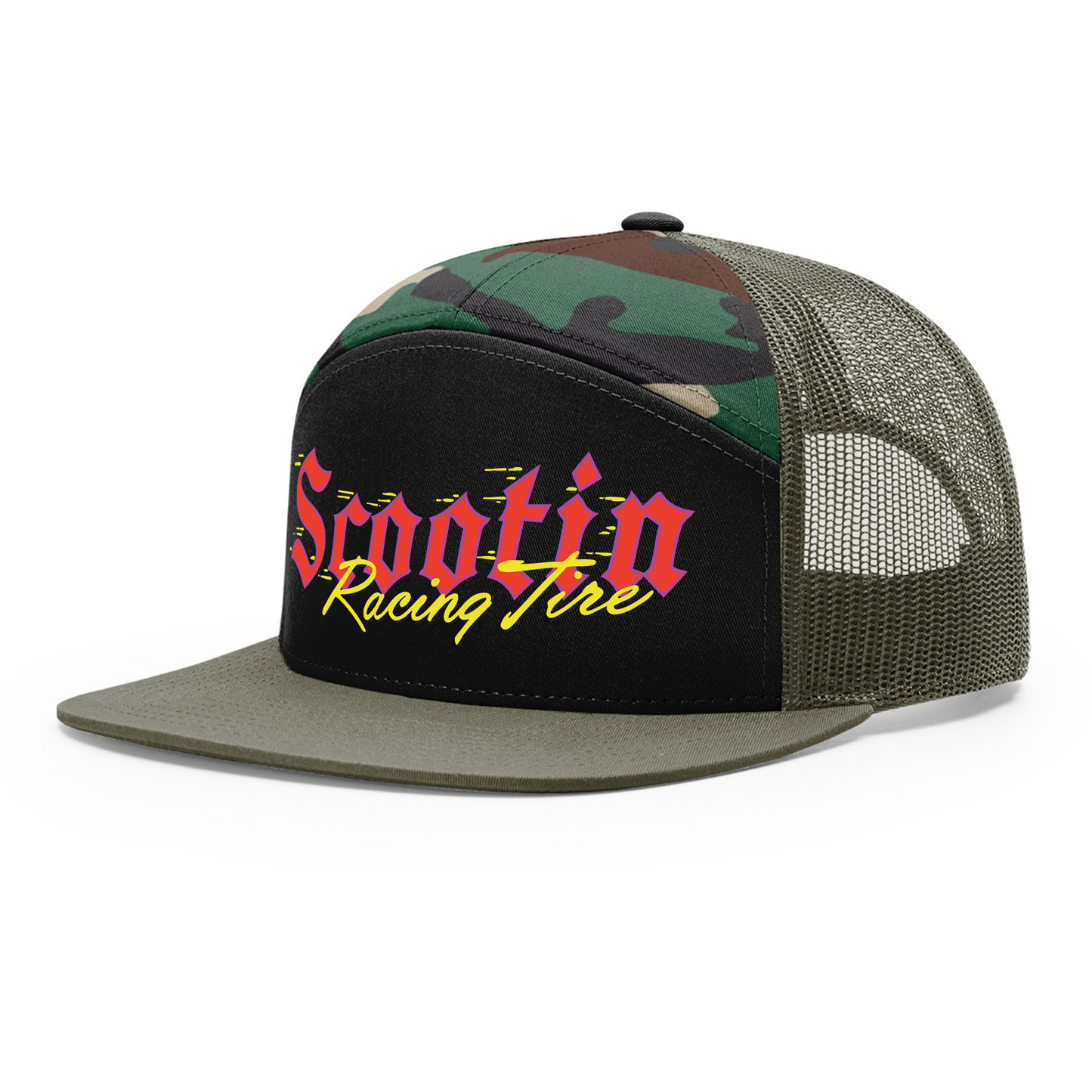 Camo Scootin Racing Tire Hat