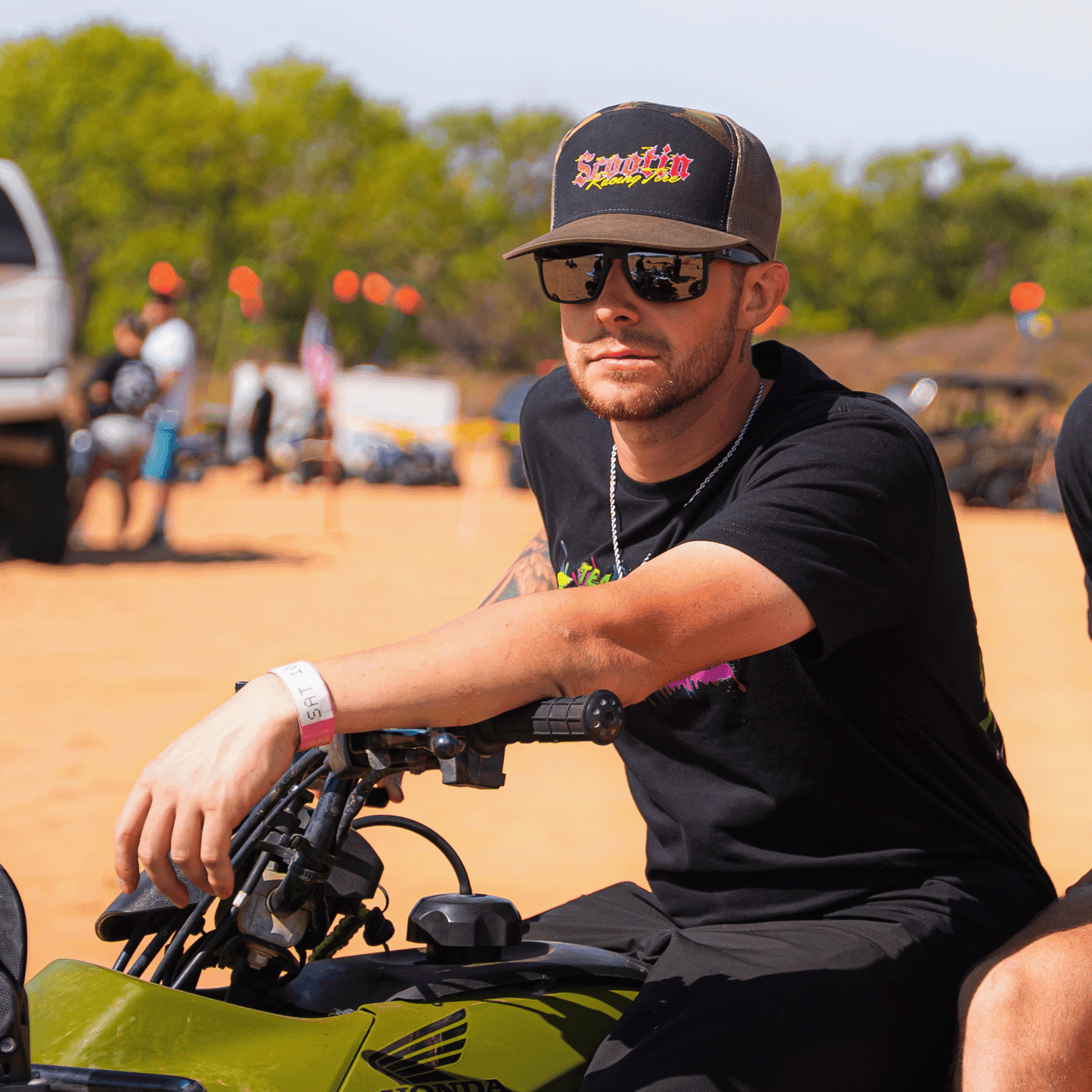 Camo Scootin Racing Tire Hat