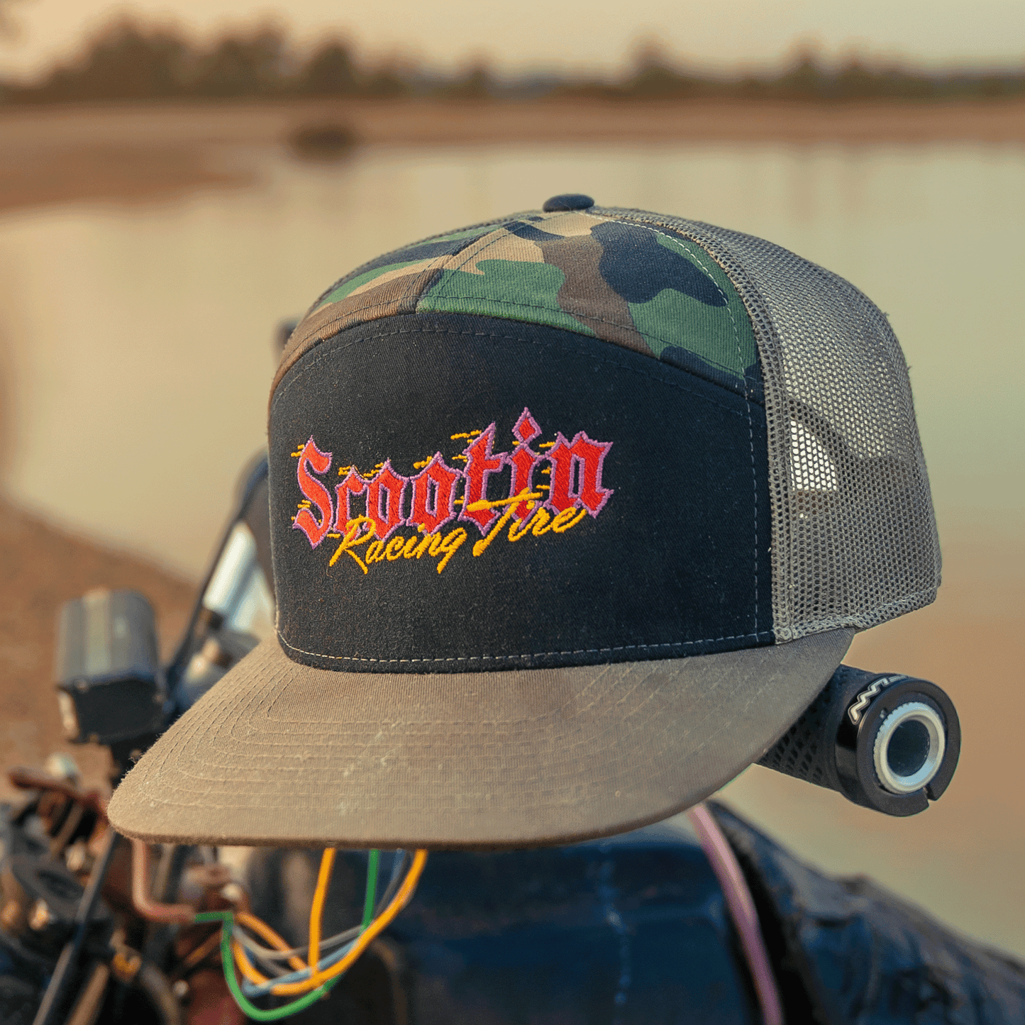 Camo Scootin Racing Tire Hat