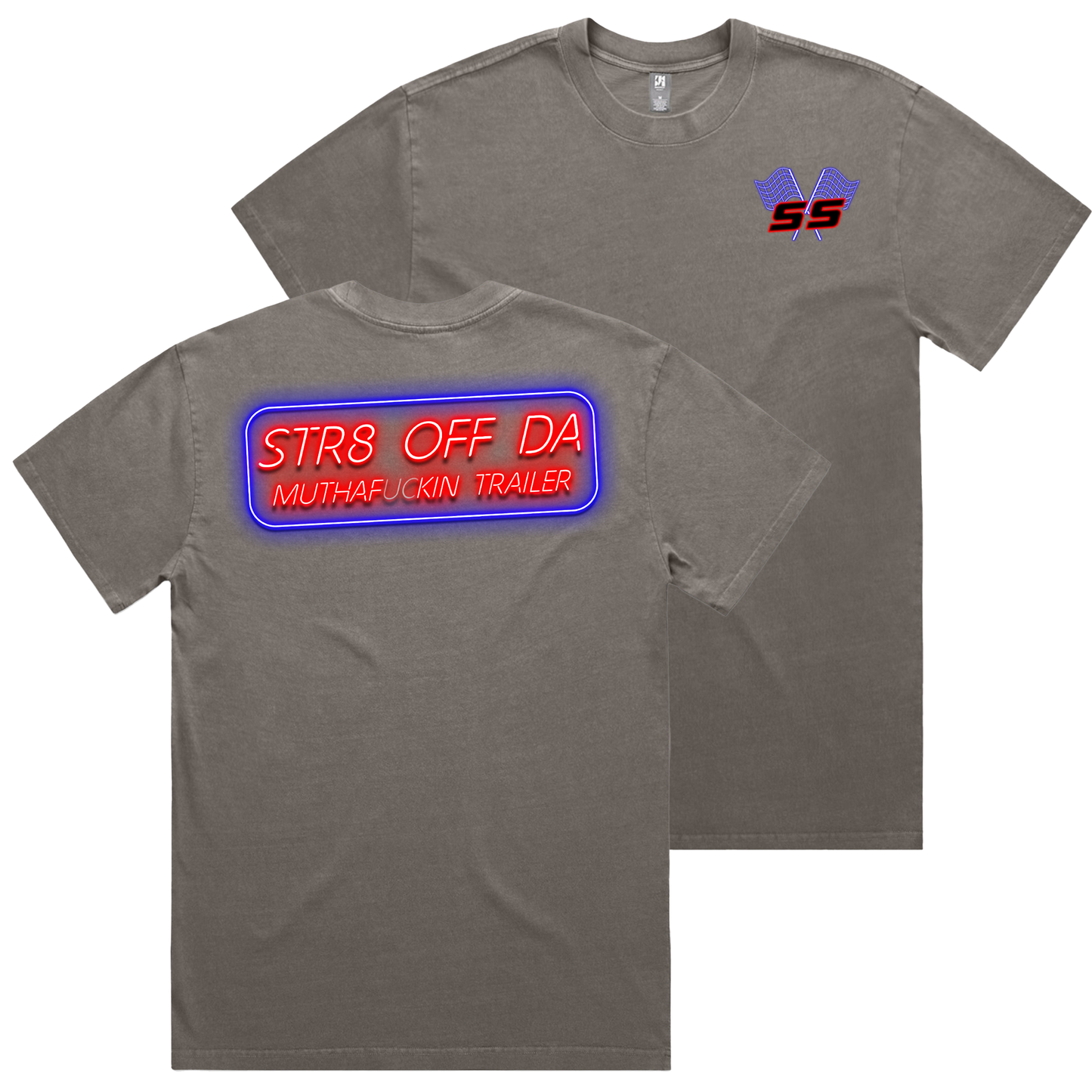 Premium heavyweight STR8 Off Da Trailer Shirt