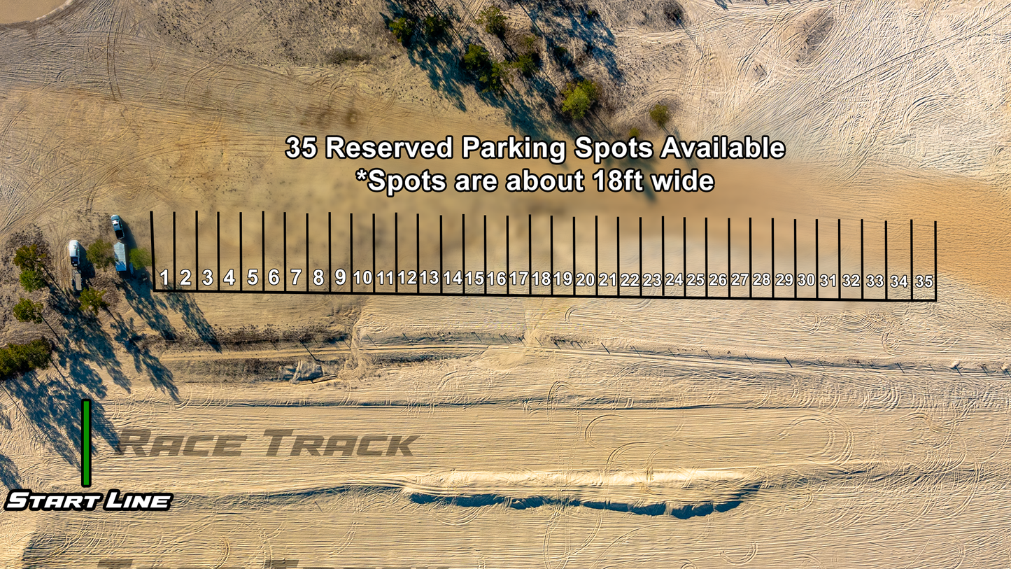 Track-Side Reserved Parking Spots