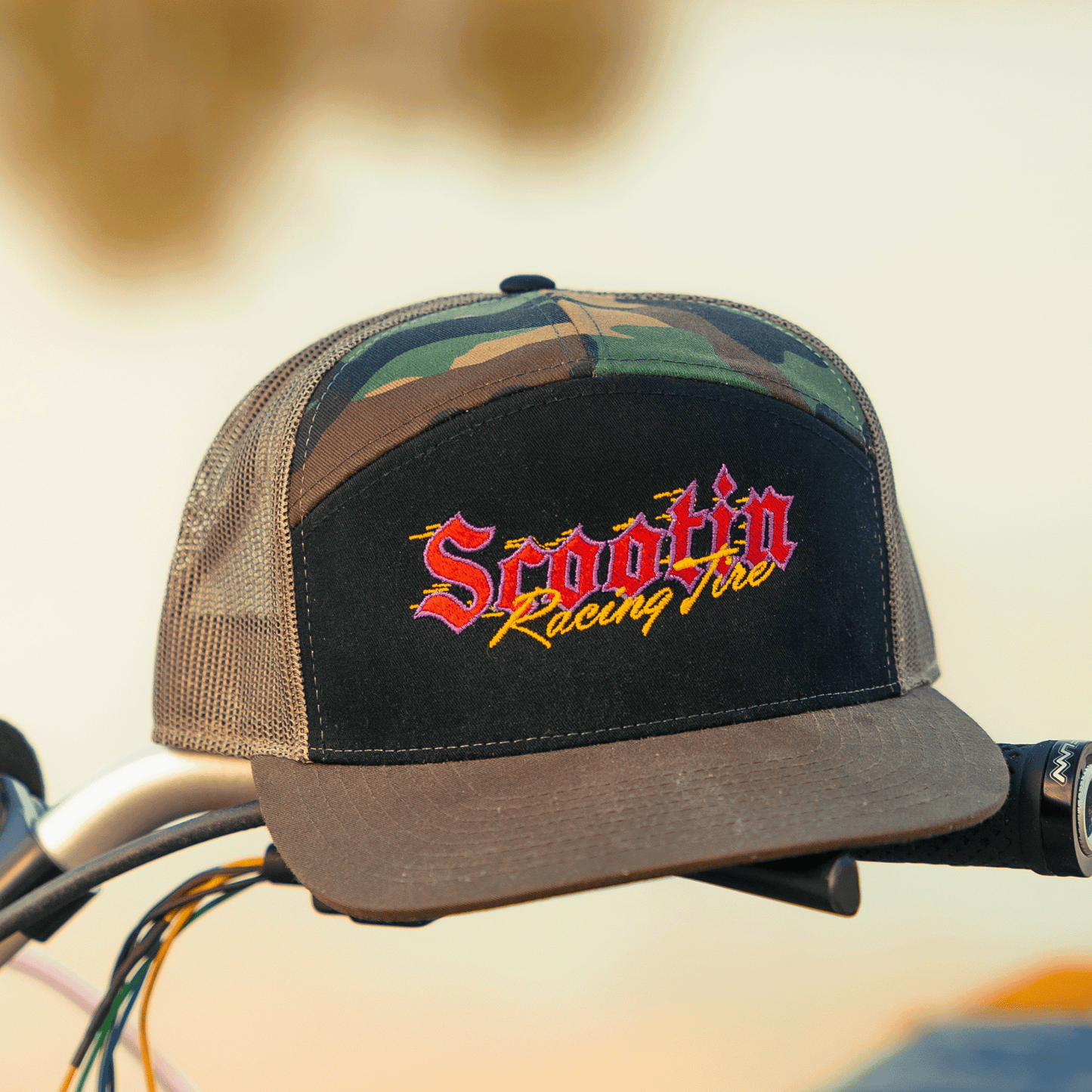 Camo Scootin Racing Tire Hat