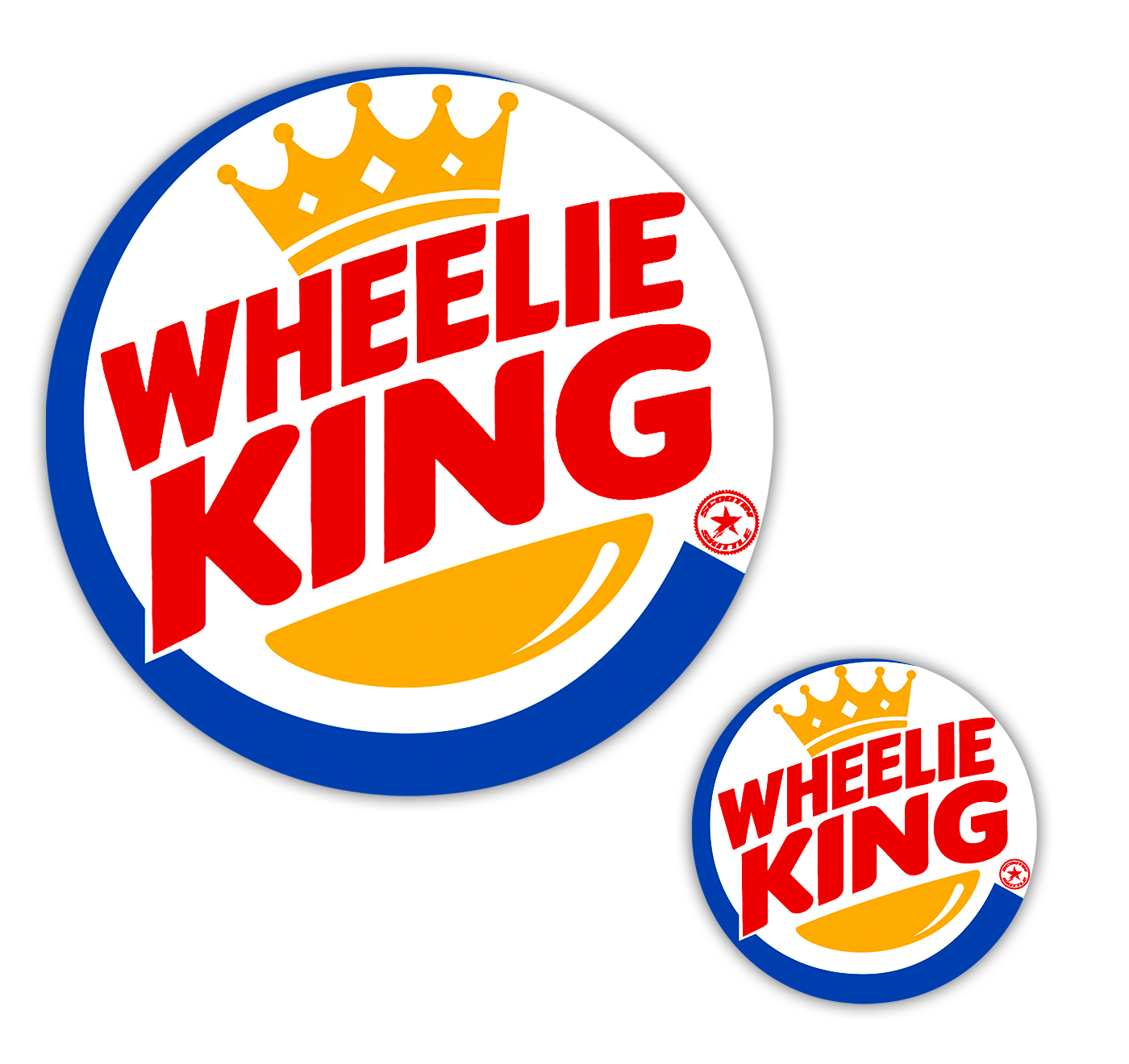 Wheelie King Stickers